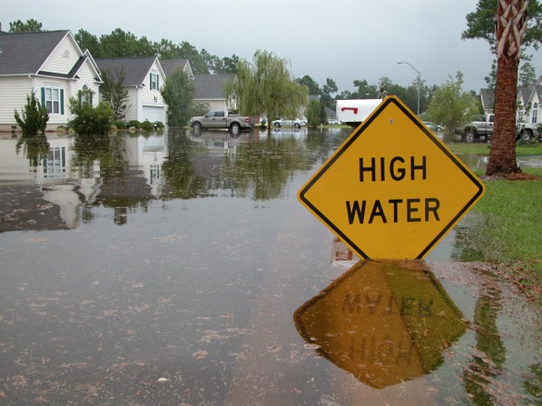 High waters in the street