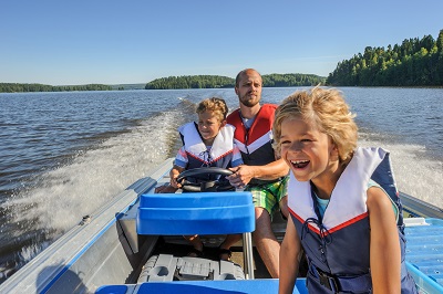 Child on boat