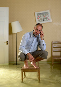 Flooded home