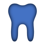 Blue Icon of a Tooth linked to the Group Dental Page