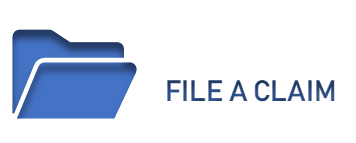 Blue Image of a folder and the words File a Claim linked to the File a Claim Page