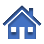 Blue Icon of a Home Linked to the Homeowners Insurance Page
