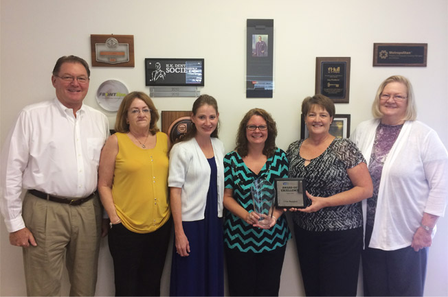 RV Johnson Staff with Safeco Excellence Award
